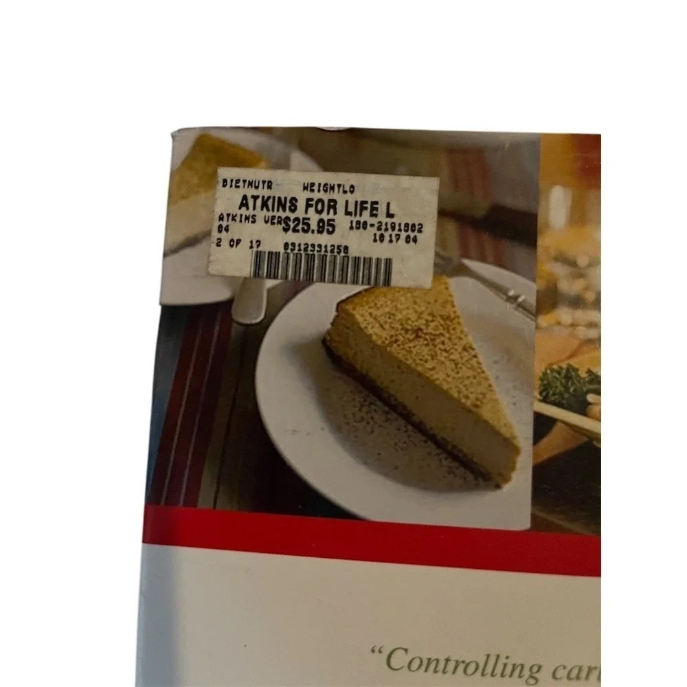 Atkins for Life Low-Carb Cookbook Hardcover w/ Dust Jacket 250+ Recipes‎